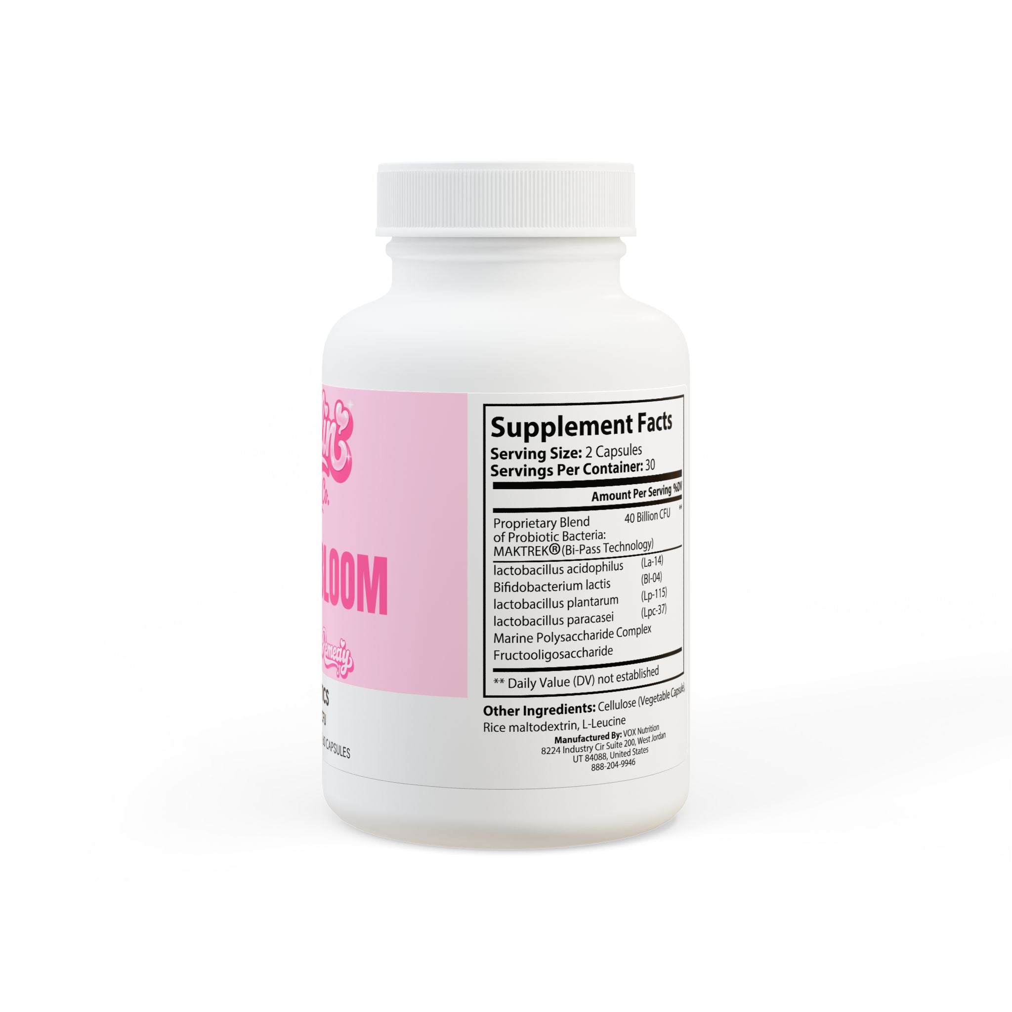Probiotics Supplement (60 Capsules) - Pretty Bloom