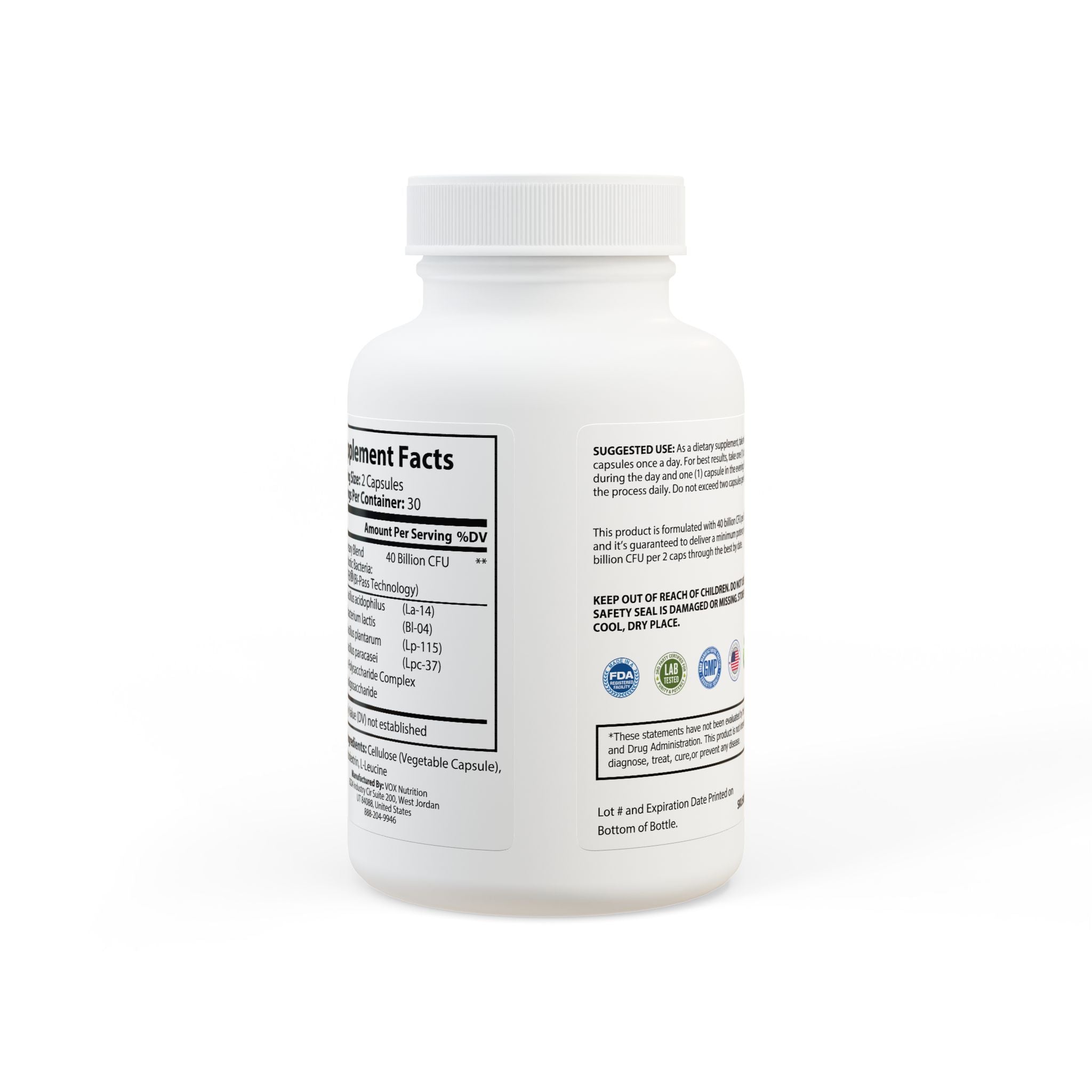 Probiotics Supplement (60 Capsules) - Pretty Bloom